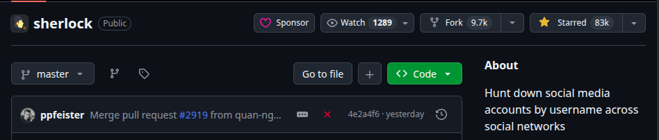 Sherlock repository