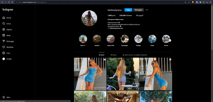 Profilo Instagram